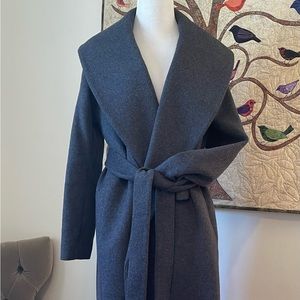 FINAL!Ann Taylor Wool-Poly Wrap Coat
